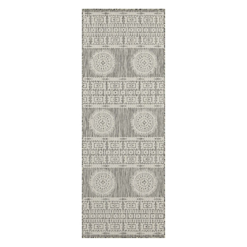 Modern Indoor/Outdoor Area Rug, Runner 2'7" x 7'3"