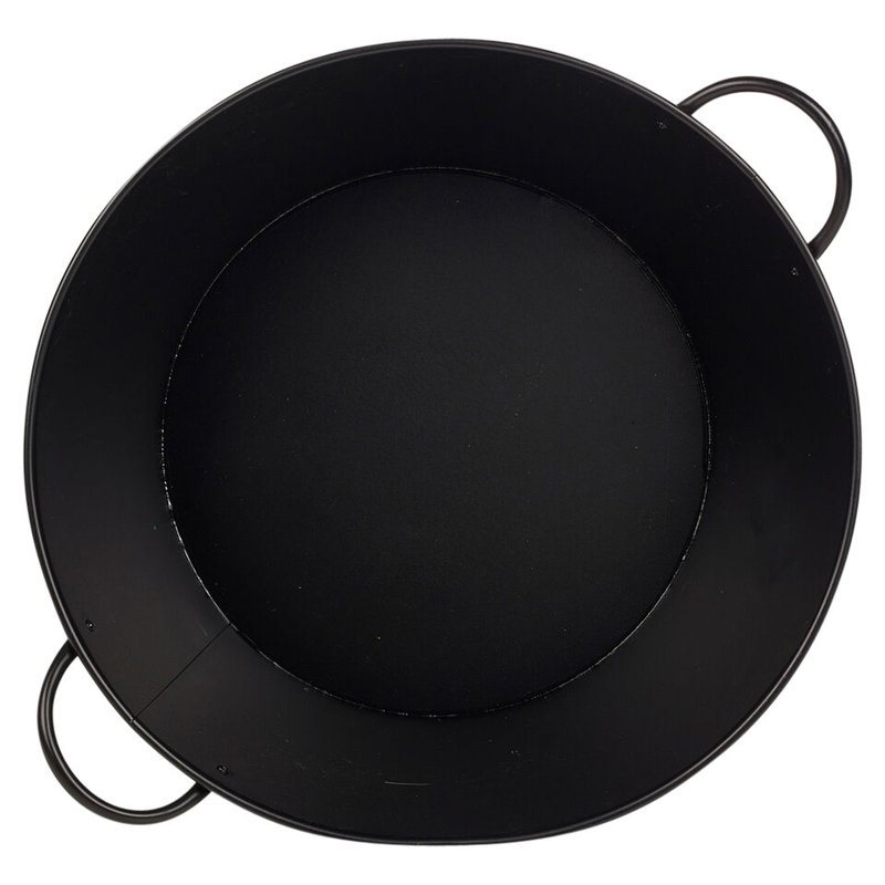 Large Black Metal Champagne, Wine, Beer, Drinks Bucket with Design and Handles