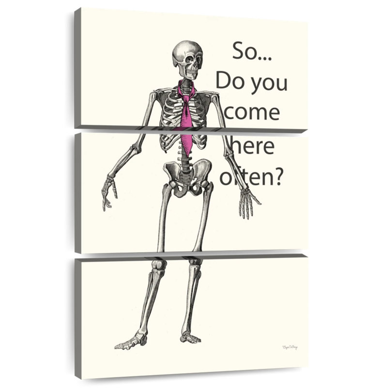 Tergel Skeleton Walks Into A Bar, 74'' H x 48'' W