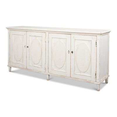 Ribbon 78" Wide Pine Wood Sideboard