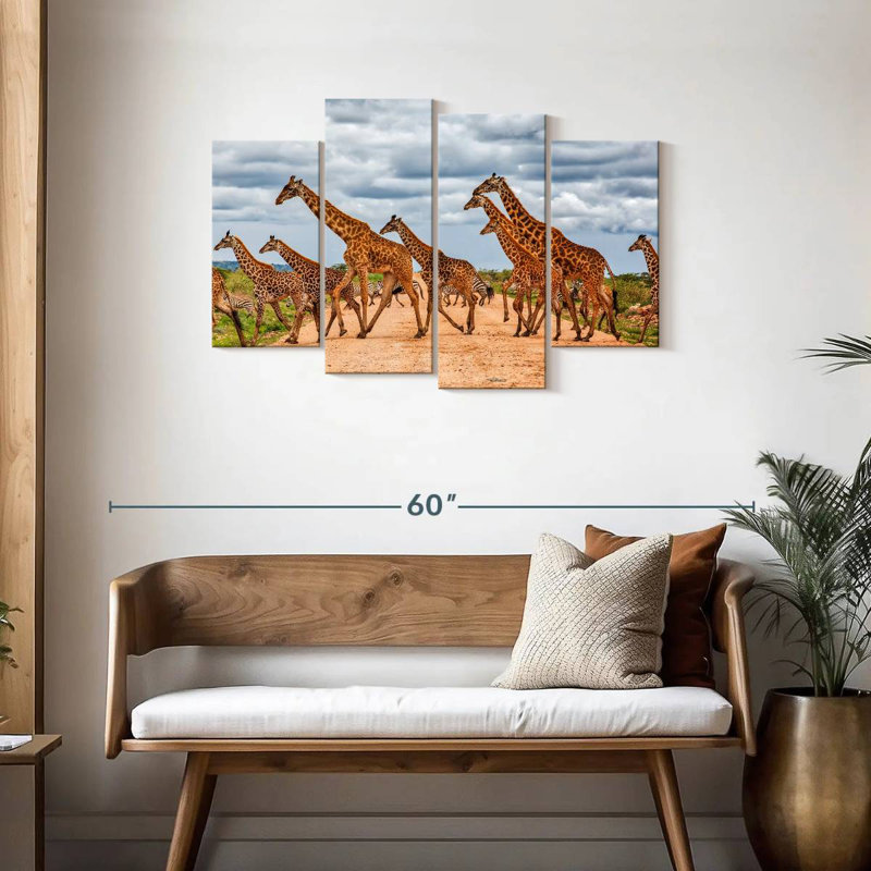 Girafes de Brampt, animaux de safari, H 27 po x l 43 po