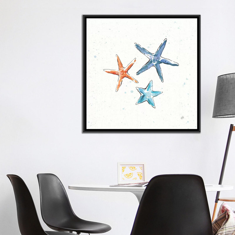 «Maritime douzième», impression sur toile, H 26 po x l 26 po x P 1,5 po, Toile avec cadre noir, Pas de tapis
