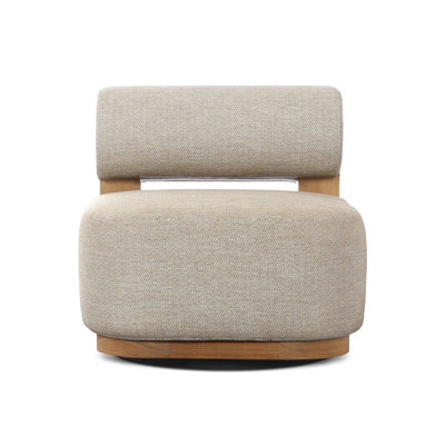 Teak Swivel Patio Lounge Chair