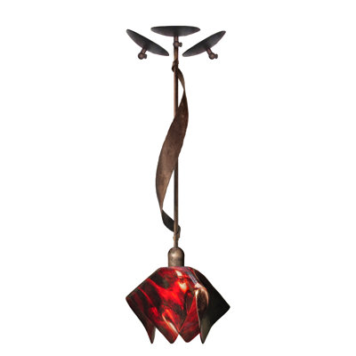 Cowes Handcrafted Glass 1-Light Pendant