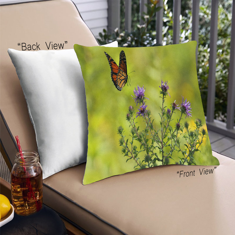 Coussin décoratif insectes 33, Microsuède
