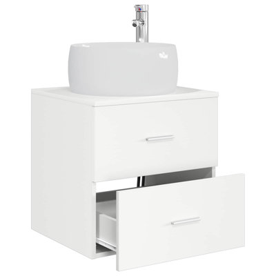 Single Bathroom Vanity with Ceramic Basin