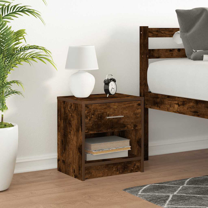 39cm W Manufactured Wood Bedside Table