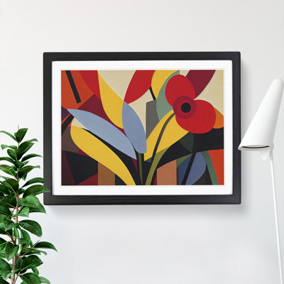Wild Abstract Flowers - Framed Print