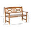 Breonna Solid Wood Poplar Outdoor Bench