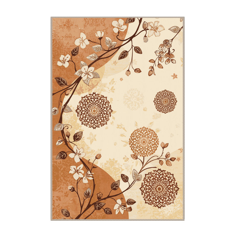 Tapis marocain beige lavable à la machine Paesyn Jasmine, 8 x 10