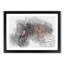 Horse Portrait in Abstract - Picture Frame Graphic Art Print-55763687-55763684