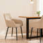 Chaise de cuisine 2 pièces avec dossier ergonomique et siège large, chaise de cuisine