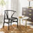 Gunnur Mid-Century Solid Wood Dining Chair-322007684