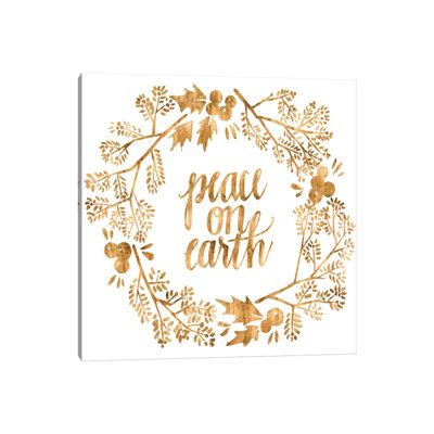 Golden Christmas II by Grace Popp - Wrapped Canvas Print