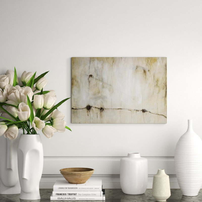 White Out Print, 16" H x 23" W x 1.5" D, Image Brush Gel