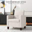 Fauteuil moderne en tissu avec coussins antidérapants-100902947