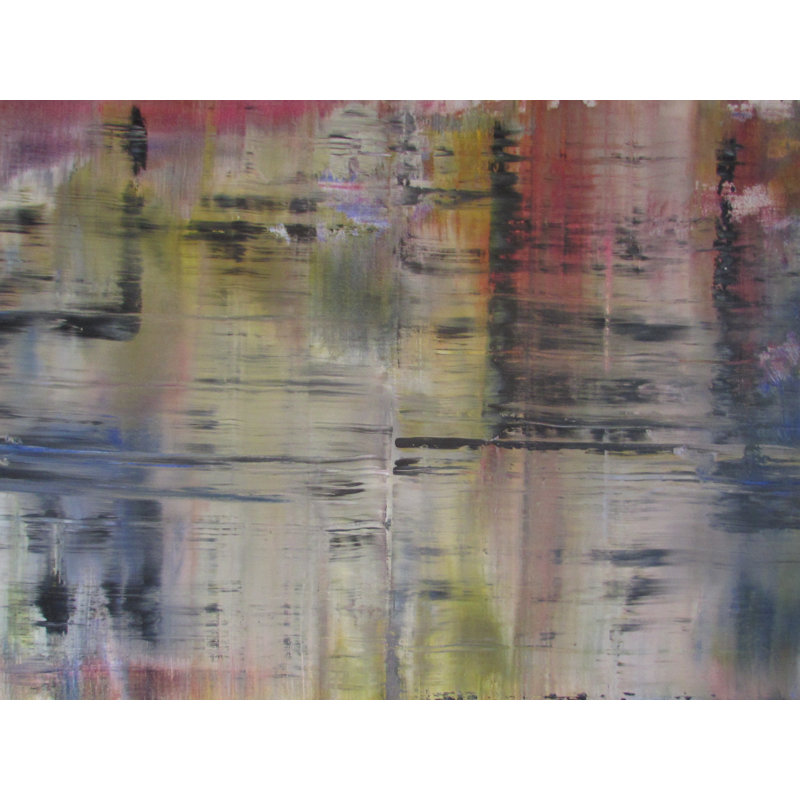 "Time sans mouvement" par Sean Gibony - peinture encadrée, H 25,25 po x l 31,25 po