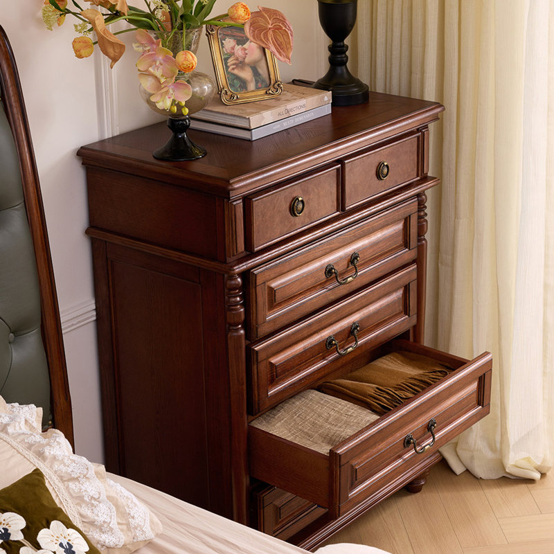 Rustic Solid Wood 6 Drawer Chest