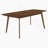Natural Walnut 5-Piece Rectangular Dining Set-1991702166