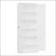 Armoire de cuisine 72 pouces en métal blanc avec 5 tablettes réglables, organisateur autoportant robuste, assemblage sans outil