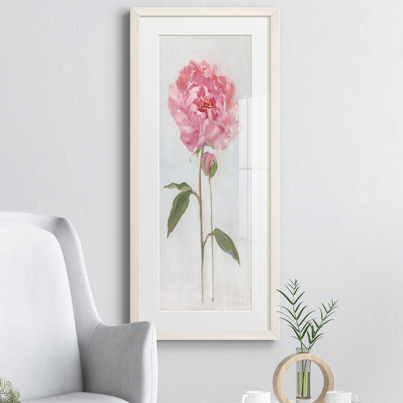 Peinture sur papier encadrée, Blanc