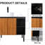 Ensemble de meuble-lavabo simple 32 po noir