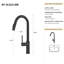 Robinet de cuisine rétractable certifié CUPC 18,83 po Twowa Home-119337332