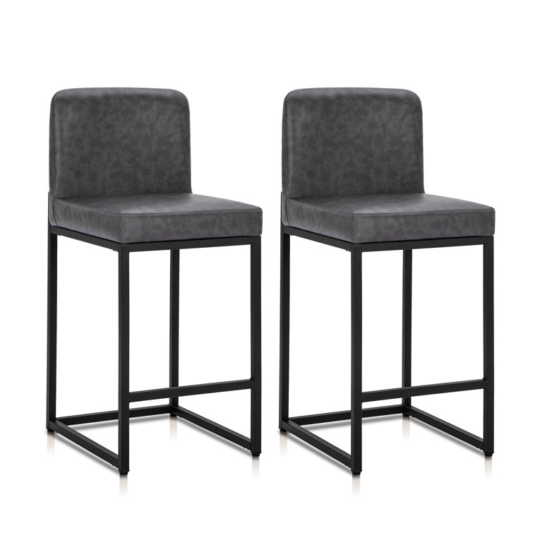 Upholstered 24" Counter Kitchen Stool Set of 2