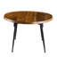 Table basse ovale en bois et fer, 39 po x 26 po x 16 po, finition naturelle, Union Dazzle Finish Union, leurre