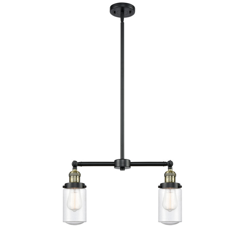 Saroyan 2 - Light Kitchen Island Pendant, Seedy, Black Antique Brass