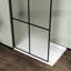 Porte en verre trempé givré 34 po x 72 po