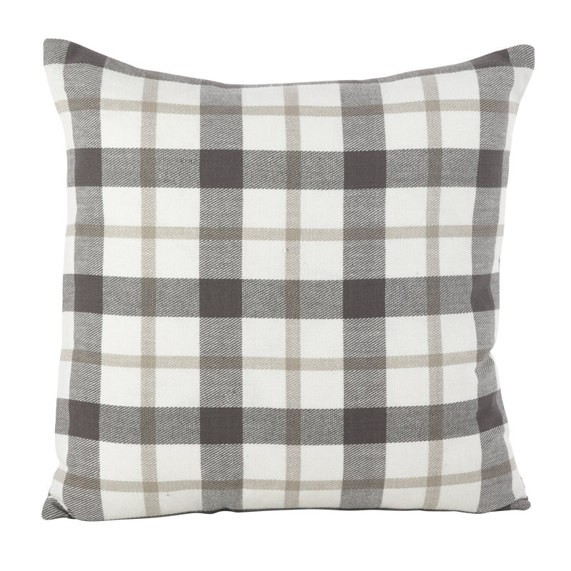 Yuri Collection Plaid Down Reversible Throw Pillow