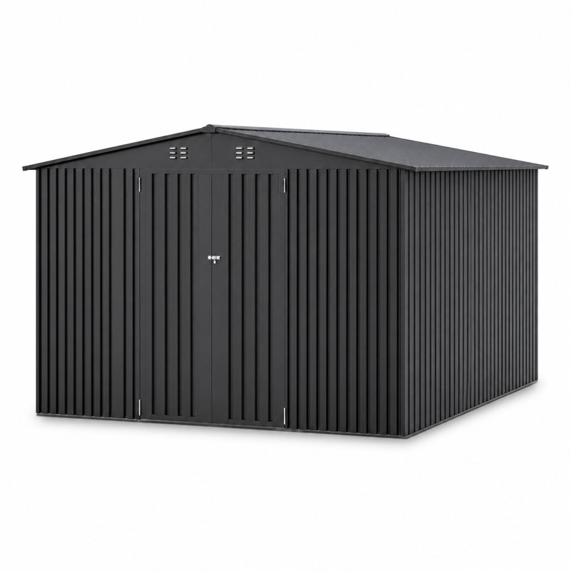 10x10FT Storage Shed, 82.8" H x 120" W x 120" D