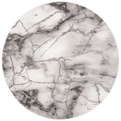 Tapis gris et argent à motif abstrait Swindle