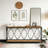 2-Tier Long Console Table Sofa Table Entryway Console with Storage Shelf