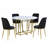 5-Piece Extendable Kitchen Dining Table Set-115300398-115300401