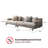 Kunming Square Arm Sofa with pillows-103850058-103850059