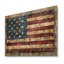 Drapeau de l'âge II des États-Unis - Art mural en bois des États-Unis - sur bois de pin naturel-428770982