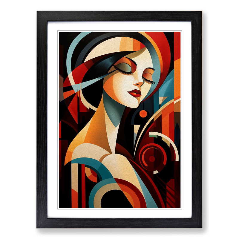 Single Picture Frame Print on Wood, Black Framed, 64cm H x 46cm W