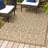 Haggerty Vintage Filigree Textured Weave Beige/Brown Indoor/Outdoor Rug-1022155371