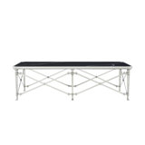 Spencer London Rectangular Nickel Cocktail Table