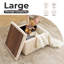 Repose-pieds cubique avec rangement, repose-pieds multifonctionnel, beige-510085690-510085691