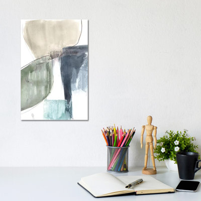 Verdant Divide I by Jennifer Goldberger - Wrapped Canvas Print