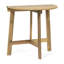 Table en bois naturel, demi-ronde, pliable pour une utilisation efficace Table demi-ronde en bois, peu encombrante