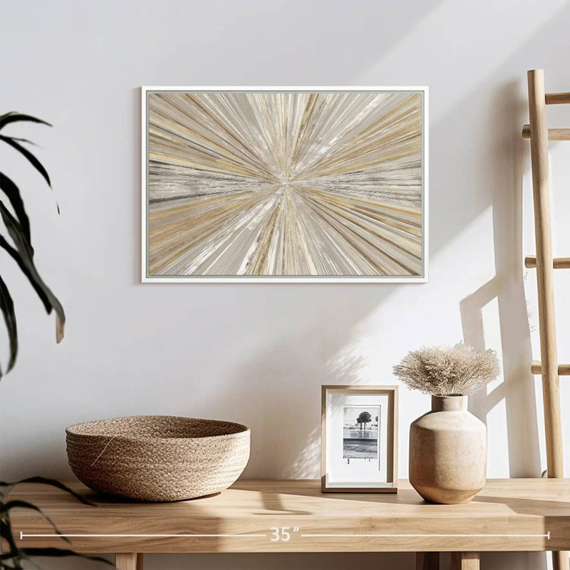 Lumière chatoyante, 19 po x 13 po, Cadre flottant blanc