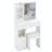 29.2" Small Space Left Drawer Desktop Vanity Table + Cushioned Stool, Extra Large Right Sliding Mirror, Multi Layer High Capacity Storage, Practical Fashionable Dresser, Suitable For Small Space-1216521163