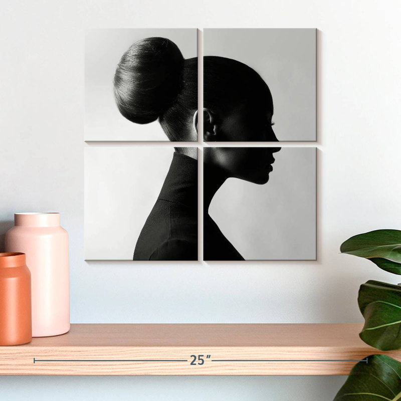 Neck Up, 18" H x 18" W