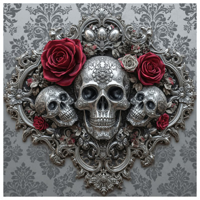Rideaux de douche Ornate Skulls