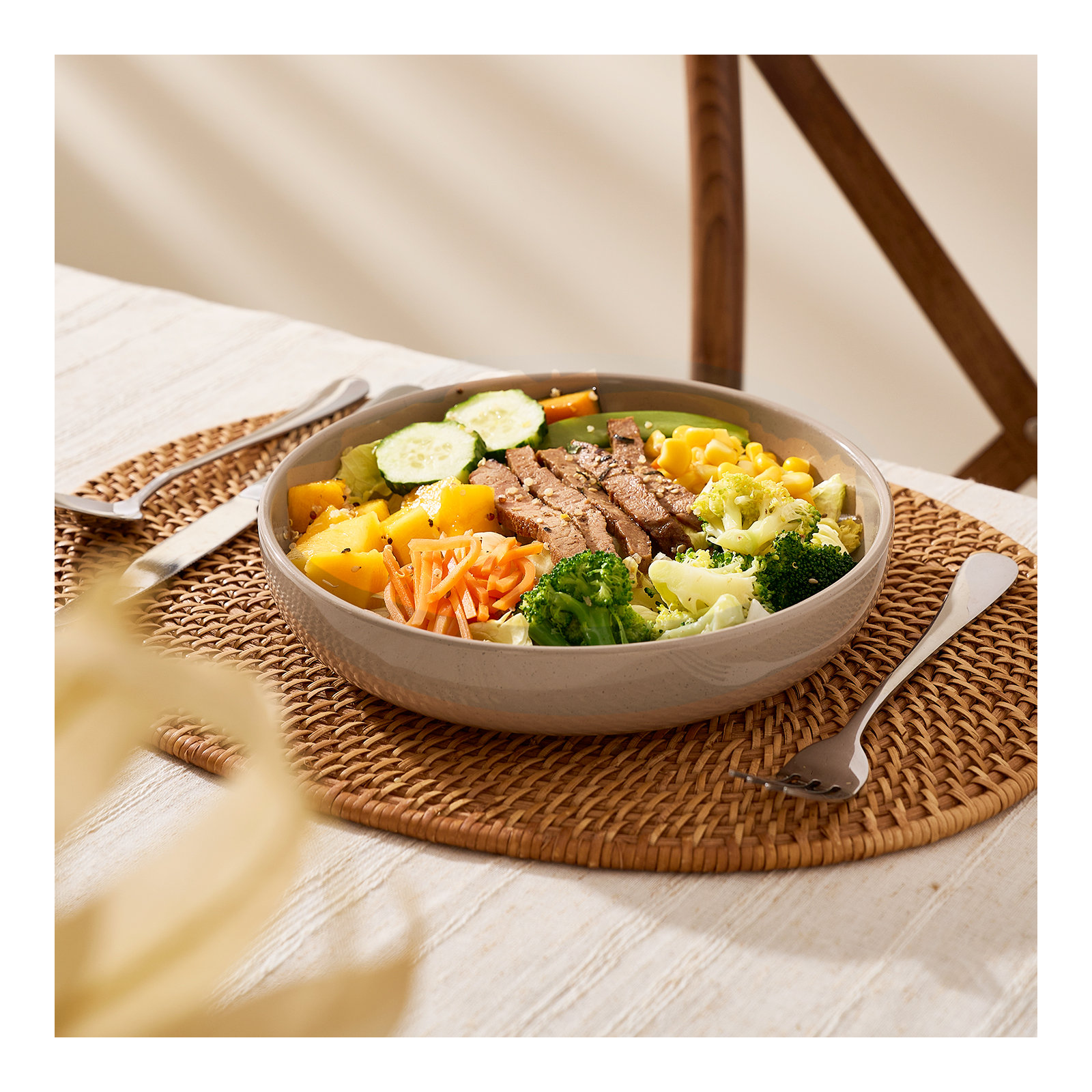 33oz Stoneware Pasta Bowl, Brown