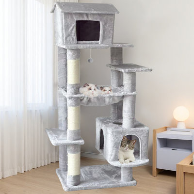 Arbre à chat 64 pouces multi-niveaux